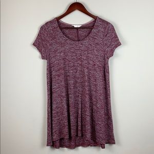 Long Flowing deep red top